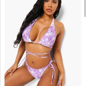 Tie Dye Strappy Bikini